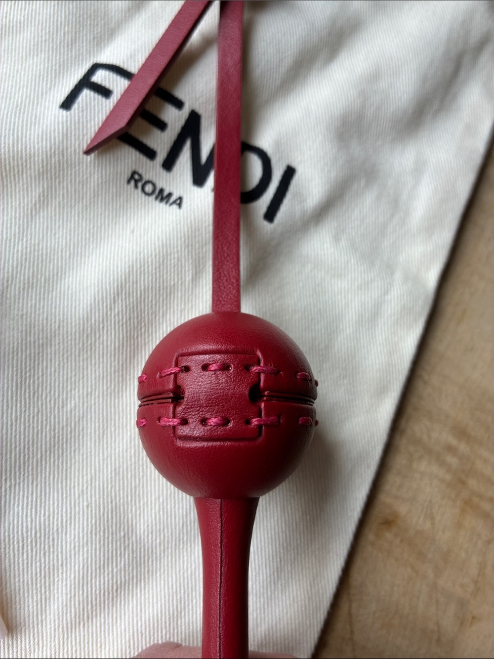 Fendi x Chupa Chups Selleria Leather Lollipop Holder Bag Charm! - Picture 3 of 8